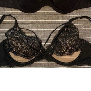 Adore Me Black Lace Bra